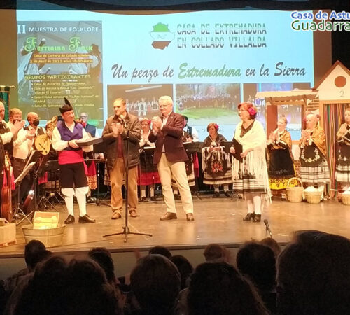 Actuación de la Banda de Gaitas de la Casa de Asturias en Guadarrama
