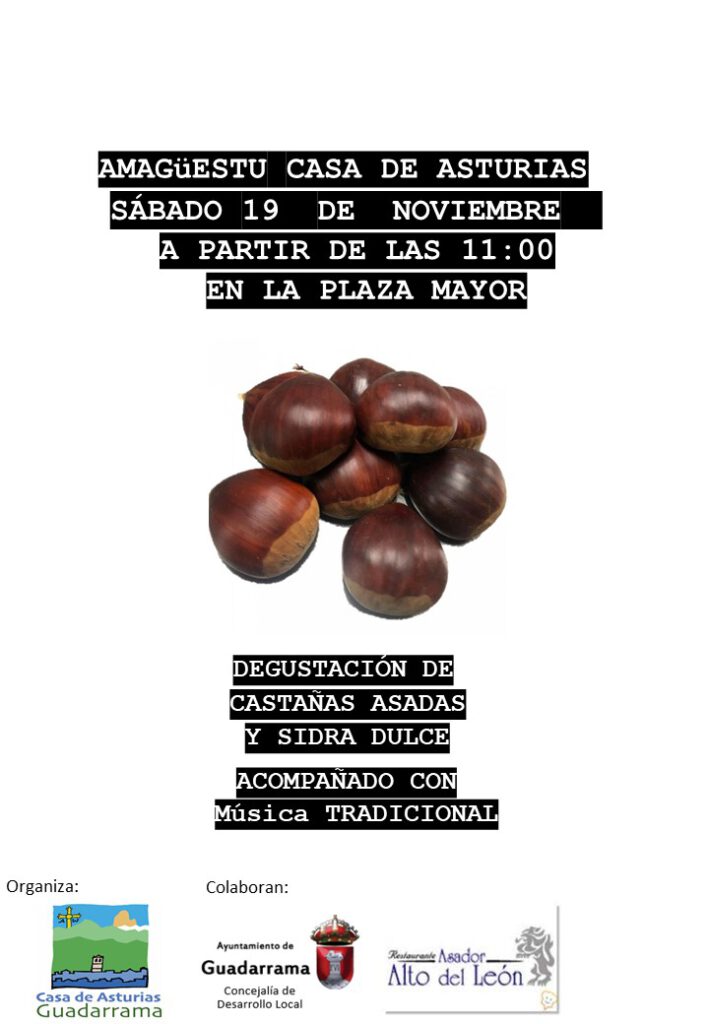 Cartel de la celebración del Amagüestu en Guadarrama