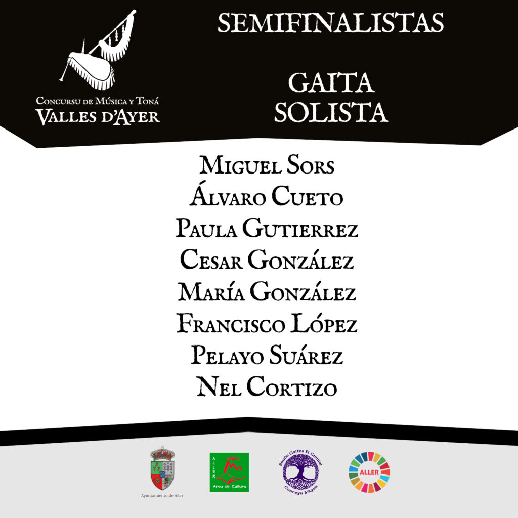 César González Valencia pasa a semifinales en el Concursu de Música y Toná Valles D´Ayer.