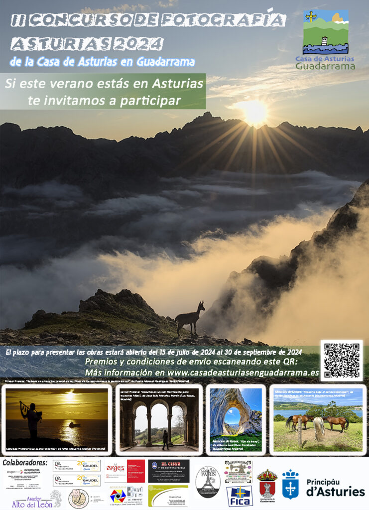 Cartel del II Concurso de Fotografía de Asturias 2024